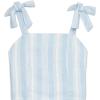 imageSpeechless Girls Sleeveless Cropped Top and Maxi Tiered Skirt SetWhiteBlue