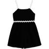 imageSpeechless Girls Sleeveless Ric Rack Trim Black RomperBlack