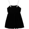 imageSpeechless Girls Sleeveless Ric Rack Trim Black RomperBlack