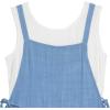 imageSpeechless Girls Sleeveless Romper and Sleeveless Tee SetDenimWhite