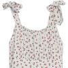 imageSpeechless Girls Sleeveless Ruched Top RomperWhiteRed