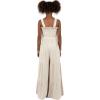 imageSpeechless Girls Sleeveless Smocked Back Wide Leg JumpsuitOatmeal