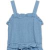 imageSpeechless Girls Sleeveless Smocked Back Wide Leg JumpsuitPeriwinkle