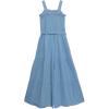 imageSpeechless Girls Sleeveless Smocked Back Wide Leg JumpsuitPeriwinkle