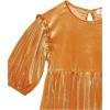 imageSpeechless girls Long Sleeve Velour Top Legging and Scrunchie SetBurnt OrangeMulti