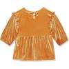 imageSpeechless girls Long Sleeve Velour Top Legging and Scrunchie SetBurnt OrangeMulti