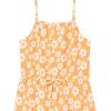 imageSpeechless girls Sleeveless Floral RomperYellow