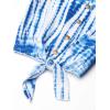 imageSpeechless girls Tie Front Top and Short Skirt SetBlueWhite