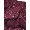 imageSpeechless girls Tie Front Top and Short Skirt SetWine Floral