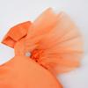 imageUhnice Flower Girl Dress Floral Butterfly Tulle Tutu Bowknot for Wedding Birthday PartyOrange