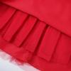 imageUhnice Flower Girl Dress Floral Butterfly Tulle Tutu Bowknot for Wedding Birthday PartyRed