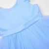 imageUhnice Flower Girl Dress Flutter Sleeve Tulle Dress with Pearl for Wedding Birthday PartyBlue