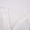 imageUhnice Flower Girl Dress Flutter Sleeve Tulle Dress with Pearl for Wedding Birthday PartyWhite