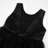 imageUhnice Flower Girl Dress Satin Ball Gown for Wedding Party with BowknotBlack