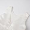 imageUhnice Flower Girl Dress Satin Ball Gown for Wedding Party with BowknotIvory