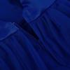 imageUhnice Flower Girl Dress Satin Ball Gown for Wedding Party with BowknotNavy Blue