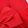 imageUhnice Flower Girl Dress Satin Ball Gown for Wedding Party with BowknotRed