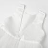 imageUhnice Flower Girl Dress Satin Ball Gown for Wedding Party with BowknotWhite