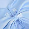 imageUhnice Flower Girl Pearl Dress Tulle Ball Gown Bow Prom with Heart Cutout for Wedding Birthday PartyBlue