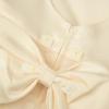 imageUhnice Flower Girl Pearl Dress Tulle Ball Gown Bow Prom with Heart Cutout for Wedding Birthday PartyChampagne