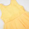 imageUhnice Flower Girl Pearls Dress VBack Tulle Ball Gown Satin Prom with BowKnot for Wedding Pageant Birthday PartyYellow