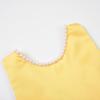 imageUhnice Flower Girl Pearls Dress VBack Tulle Ball Gown Satin Prom with BowKnot for Wedding Pageant Birthday PartyYellow