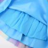 imageUhnice Flower Girl Sequin Dress Puff Sleeve Rainbow Dress for Wedding PartyBlue