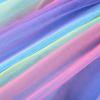 imageUhnice Flower Girl Sequin Dress Puff Sleeve Rainbow Dress for Wedding PartyBlue