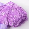 imageUhnice Flower Girl Sequin Dress Puff Sleeve Rainbow Dress for Wedding PartyPurple