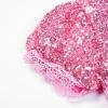 imageUhnice Flower Girl Sequin Dress Puff Sleeve Rainbow Dress for Wedding PartyRainbow Pink