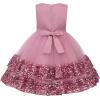 imageUhnice Flower Girl Sequin Dress Sleeveless Tulle Dress for Wedding Birthday PartyPink