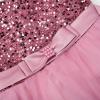 imageUhnice Flower Girl Sequin Dress Sleeveless Tulle Dress for Wedding Birthday PartyPink