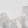 imageUhnice Flower Girl Sequin Pearl Dress Flutter Sleeve Midi Dress Tulle Bow Back for Wedding PartyWhite