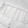 imageUhnice Flower Girl Sequin Pearl Dress Flutter Sleeve Midi Dress Tulle Bow Back for Wedding PartyWhite