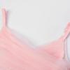 imageUhnice Flower Girl Spaghetti Strap Dress ALine Ball Gown Tulle Dresses for Wedding Birthday PartyPale Pink