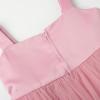 imageUhnice Flower Girls Pearl Dress Toddler Tulle Dresses with Bow Shoulder Straps for Wedding PartyBlush Pink
