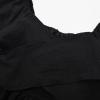 imageUhnice Girls Summer Casual Dress Bow Tie Back Dresses Off Shoulder Ruffled HemBlack