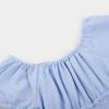 imageUhnice Girls Summer Casual Dress Bow Tie Back Dresses Off Shoulder Ruffled HemBlue