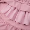 imageUhnice Girls Summer Casual Dress Bow Tie Back Dresses Off Shoulder Ruffled HemPink