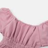 imageUhnice Girls Summer Casual Dress Bow Tie Back Dresses Off Shoulder Ruffled HemPink