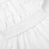 imageUhnice Girls Summer Casual Dress Bow Tie Back Dresses Off Shoulder Ruffled HemWhite