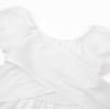 imageUhnice Girls Summer Casual Dress Bow Tie Back Dresses Off Shoulder Ruffled HemWhite