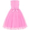 imageUhnice Sequin Sleeveless Tulle Mesh Flower Girl Party DressPink