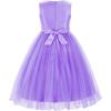 imageUhnice Sequin Sleeveless Tulle Mesh Flower Girl Party DressPurple