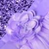 imageUhnice Sequin Sleeveless Tulle Mesh Flower Girl Party DressPurple