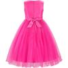 imageUhnice Sequin Sleeveless Tulle Mesh Flower Girl Party DressRose