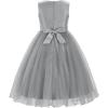 imageUhnice Sequin Sleeveless Tulle Mesh Flower Girl Party DressSilver Grey