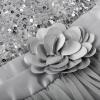 imageUhnice Sequin Sleeveless Tulle Mesh Flower Girl Party DressSilver Grey