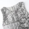 imageUhnice Sequin Sleeveless Tulle Mesh Flower Girl Party DressSilver Grey