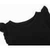 imageUhnice Toddler Girl Tutu Flutter Sleeve Summer Dress Casual Party Tulle SundressBlack